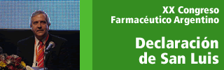 XX Congreso Farmac&eacute;utico Argentino - Declaraci&oacute;n de San Luis