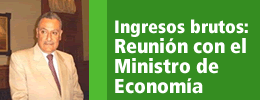 Ingresos brutos: Reunión con el ministro de economía