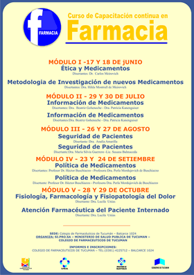 Afiche: Curso de Capacitación Continua en Farmacia 2011