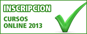 Inscripci&oacute;n Cursos Online 2013