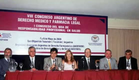 Dr. Pablo Yedlín y demás Autoridades en la inauguración del Congreso
