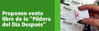 Proponen venta libre de la píldora del día después