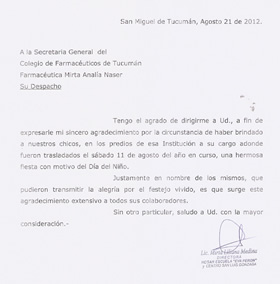 Notas de Agradecimiento